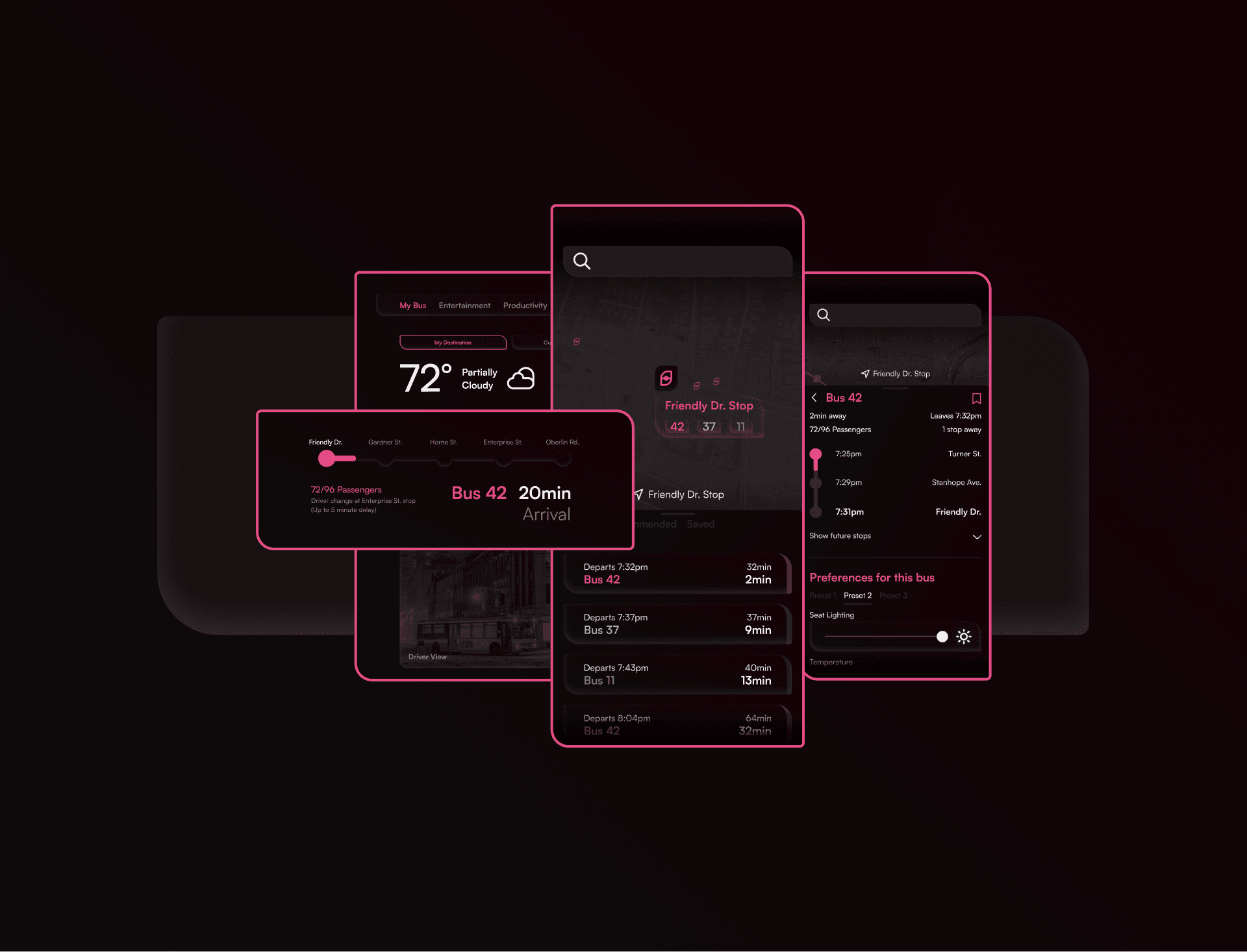 app screens mockup