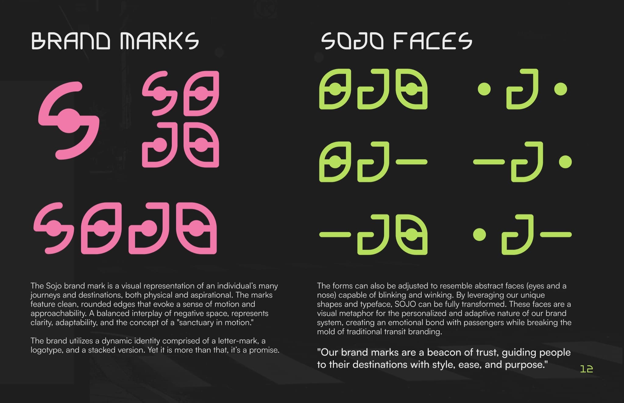 booklet brand marks and faces