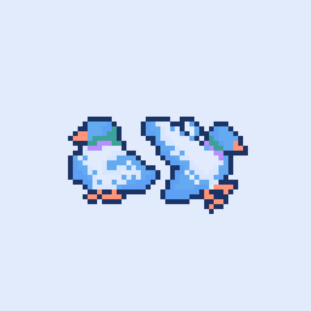 pixel art pigeons