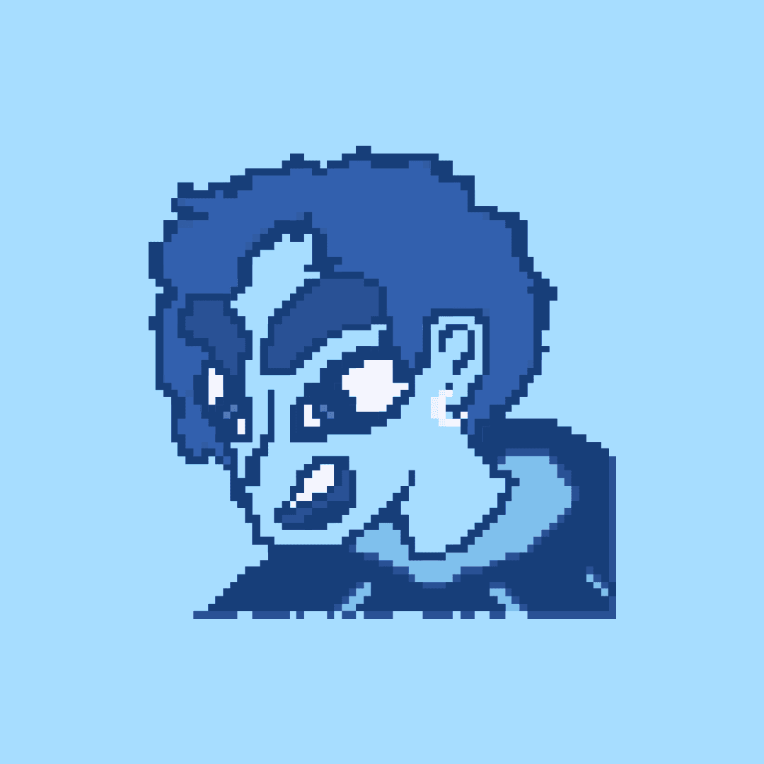 blue pixel avatar
