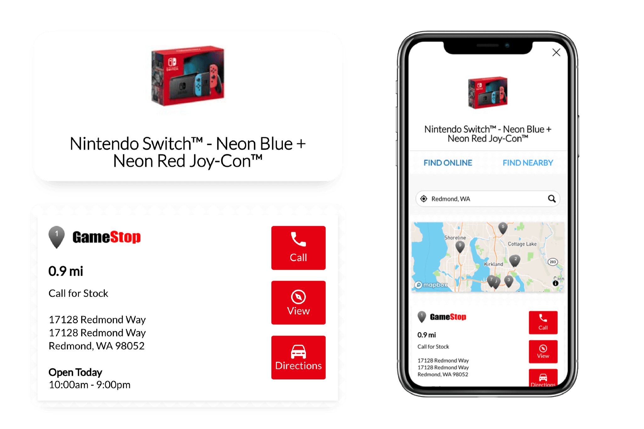 find retailers component before