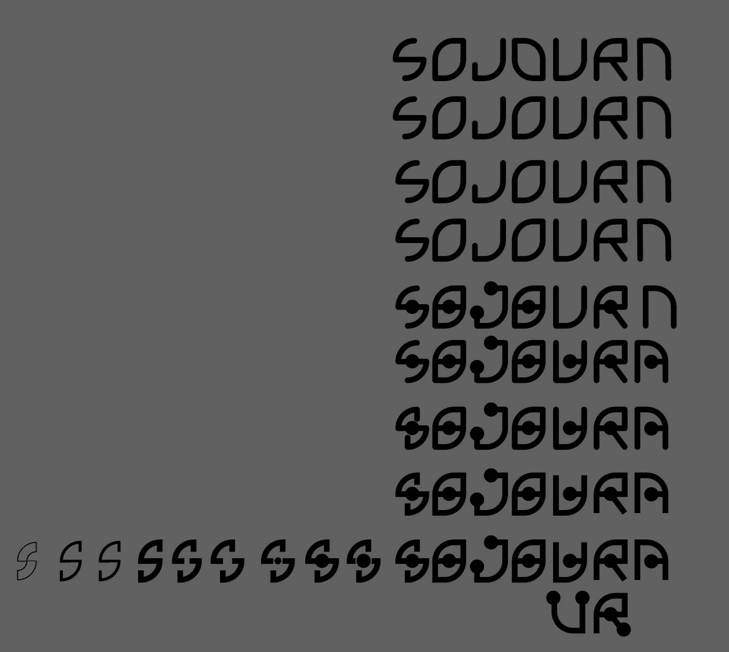 sojourn typeface exploration