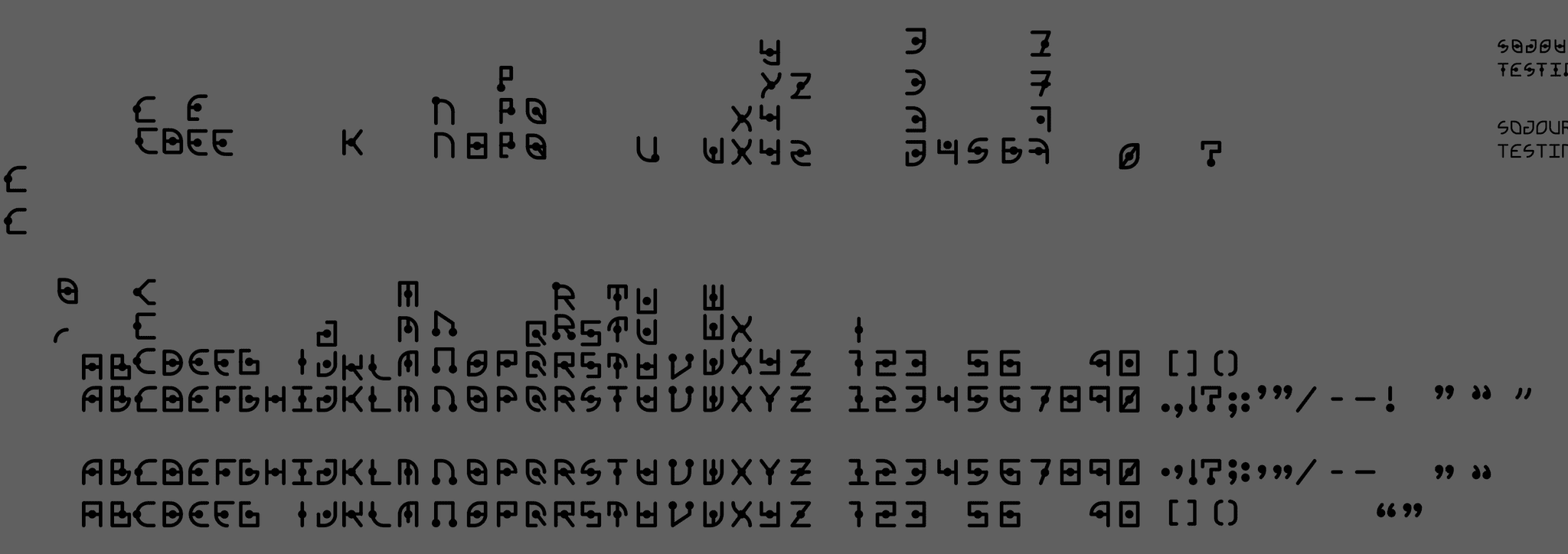 sojourn typeface character set