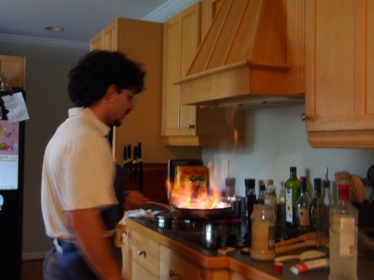 flambé cooking